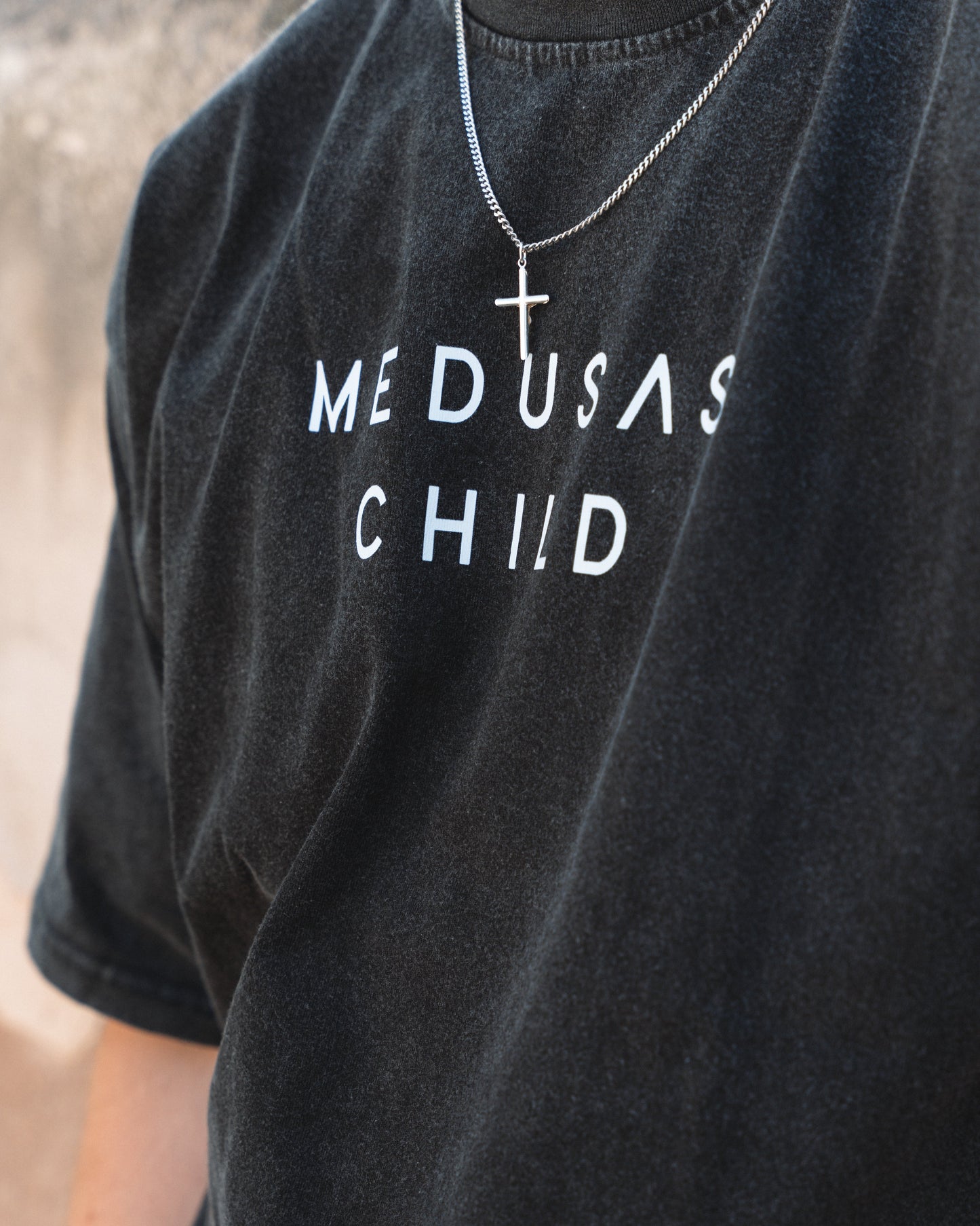 Vintage Range Oversized Tee with text logo (Unisex)